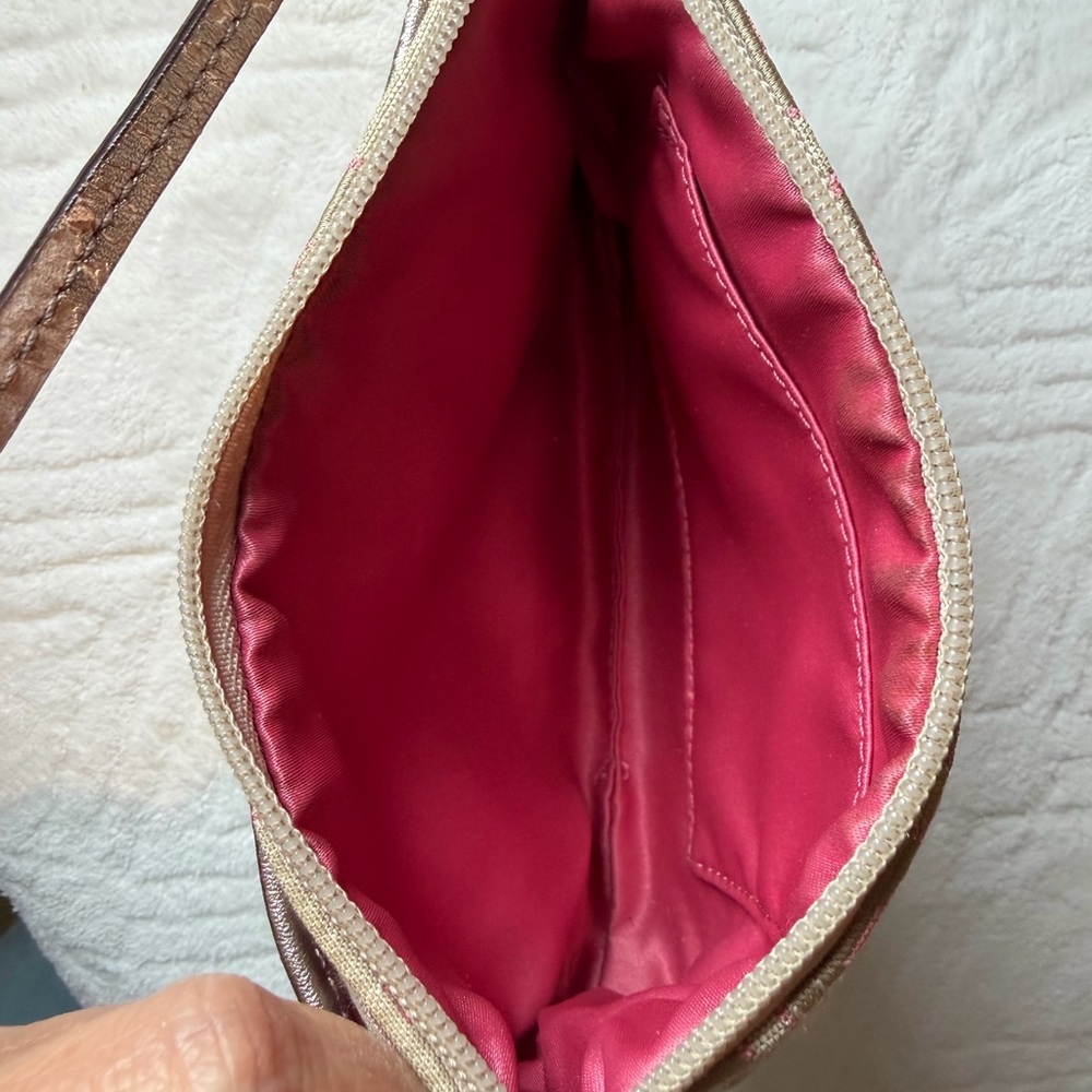 Coach Beige and Brown Signature Wristlet Duo - Picture 6 of 6